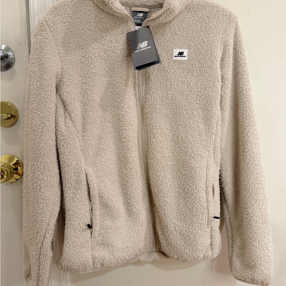 New Balance Beige Fleece Jacket